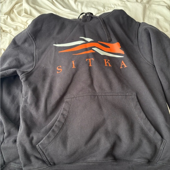 Sitka Gear Other - Sitka Black and Orange Men's Hoodie